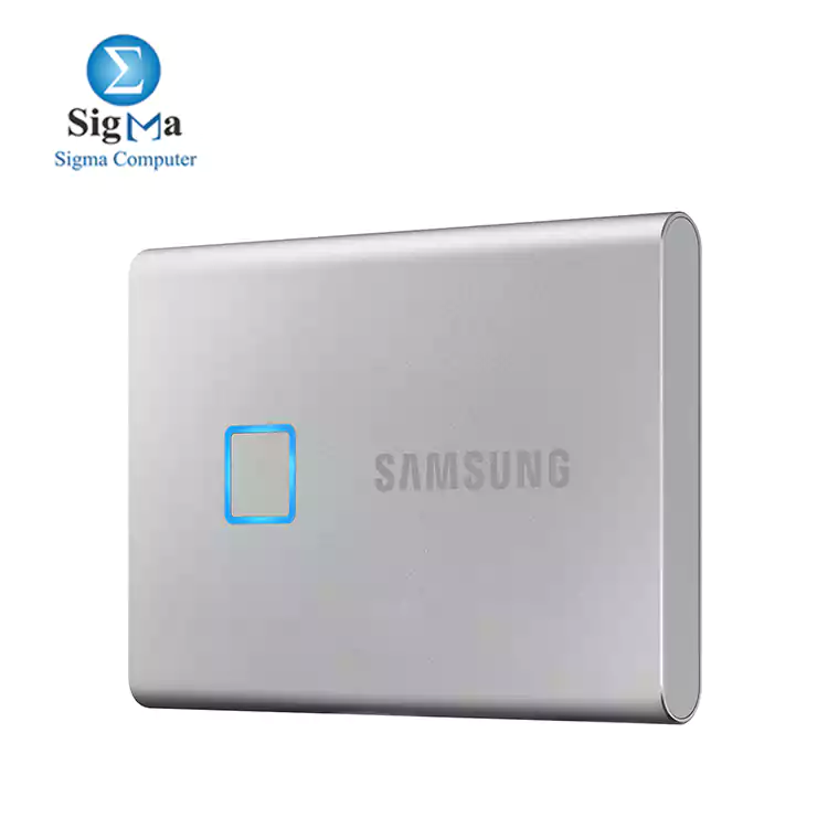 SAMSUNG Portable SSD T7 TOUCH USB 3.2 1TB EXTERNAL SIOLD STATE DRIVE Silver