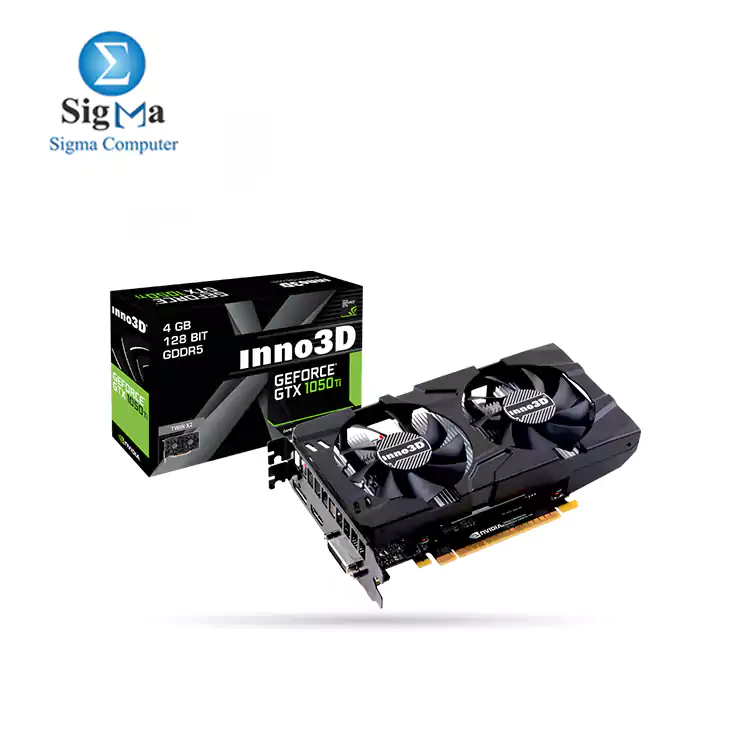 INNO3D GEFORCE GTX 1050 TI X2 4GB GDDR5 PCIe 3.0 Gaming Graphic Card 