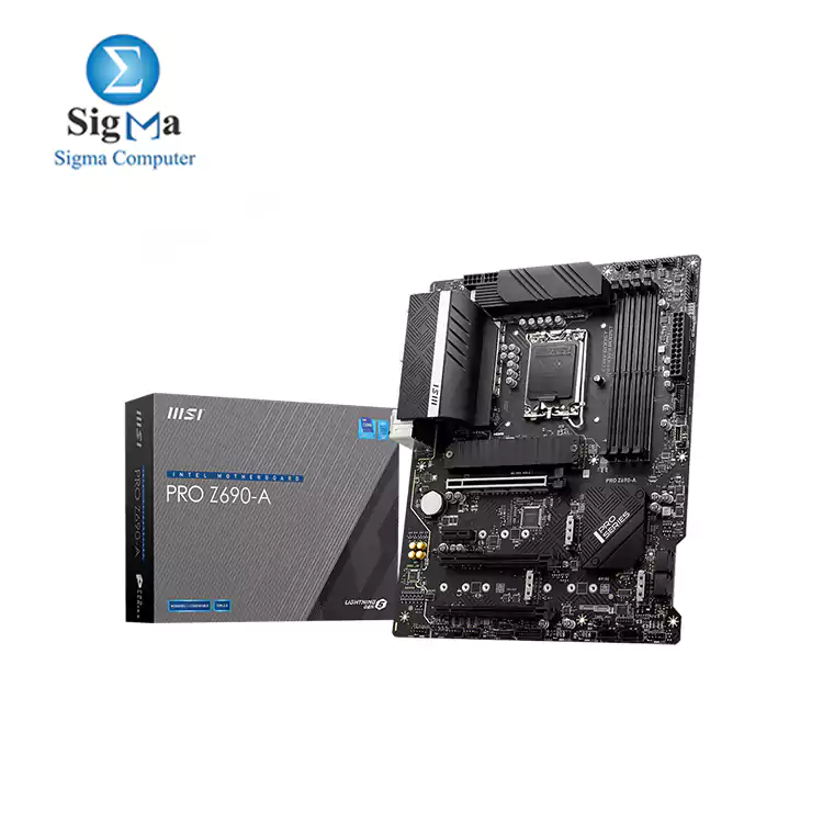 MSI PRO Z690-A DDR5 ProSeries Motherboard ATX 12th Gen Intel Core LGA 1700 Socket PCIe 4 CFX M.2 Slots Wi-Fi 6E