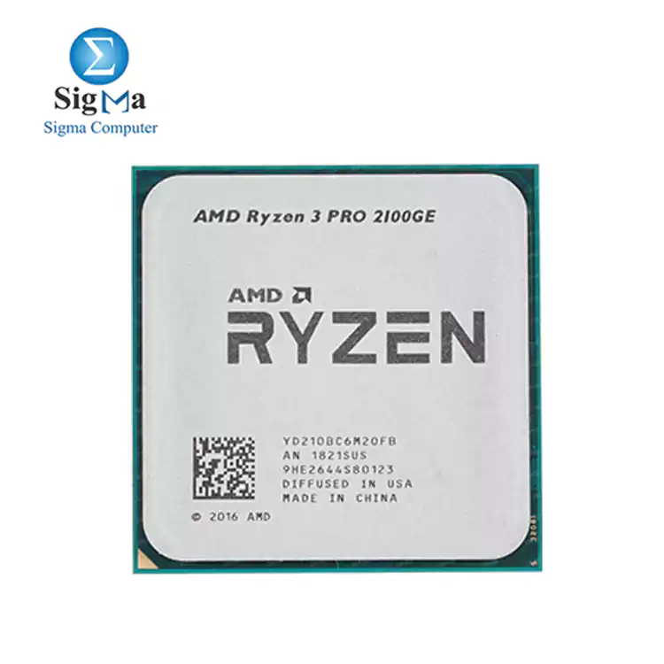CPU-AMD-RYZEN 3-Pro 2100GE 2 Core 4 Threads 3.2 GHz Socket AM4  TRAY  Processor   Radeon Vega 3