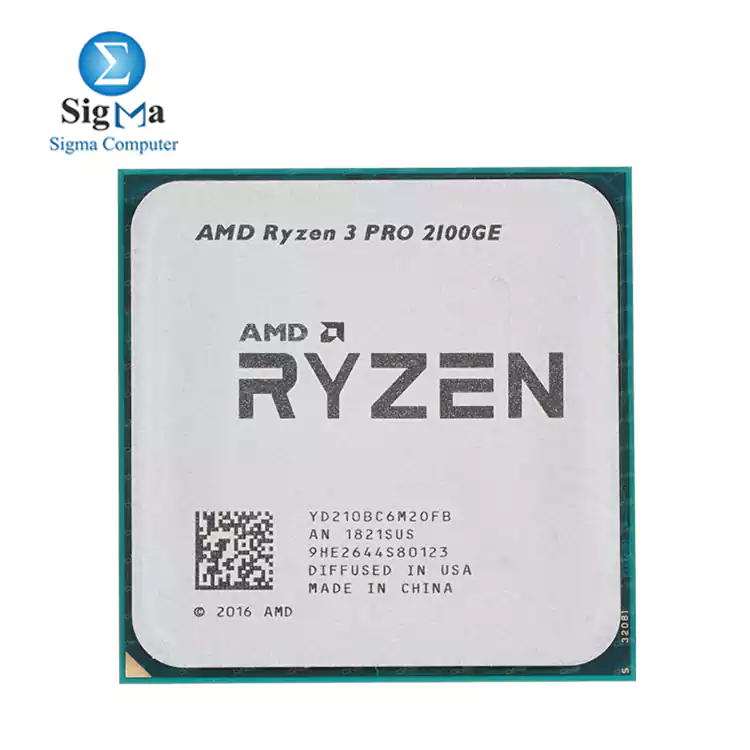 CPU-AMD-RYZEN 3-Pro 2100GE 2 Core/4 Threads 3.2 GHz Socket AM4 (TRAY) Processor + Radeon Vega 3