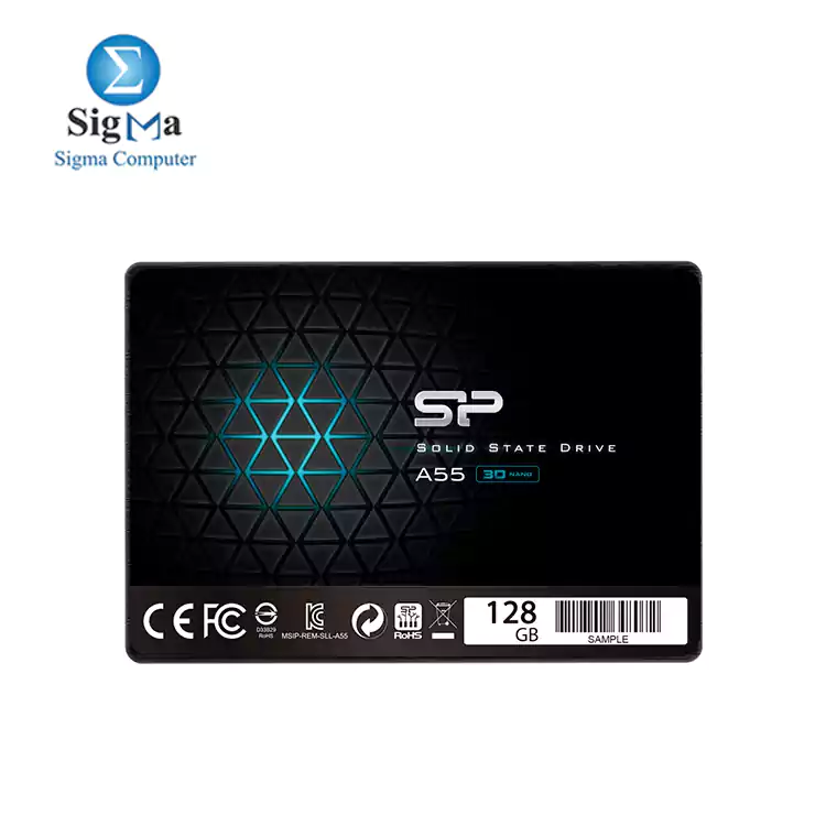 Silicon Power 128GB SSD 3D NAND A55 SLC Cache Performance Boost SATA III 2.5