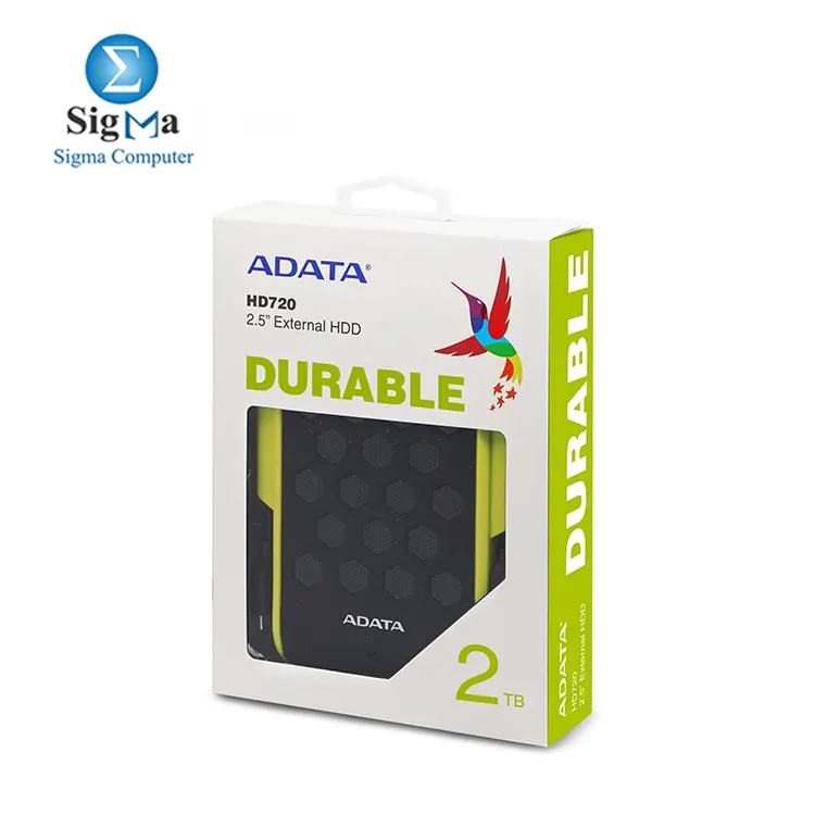 ADATA HD720 1TB USB 3.0 Waterproof Dustproof Shock-Resistant External Hard Drive  Green