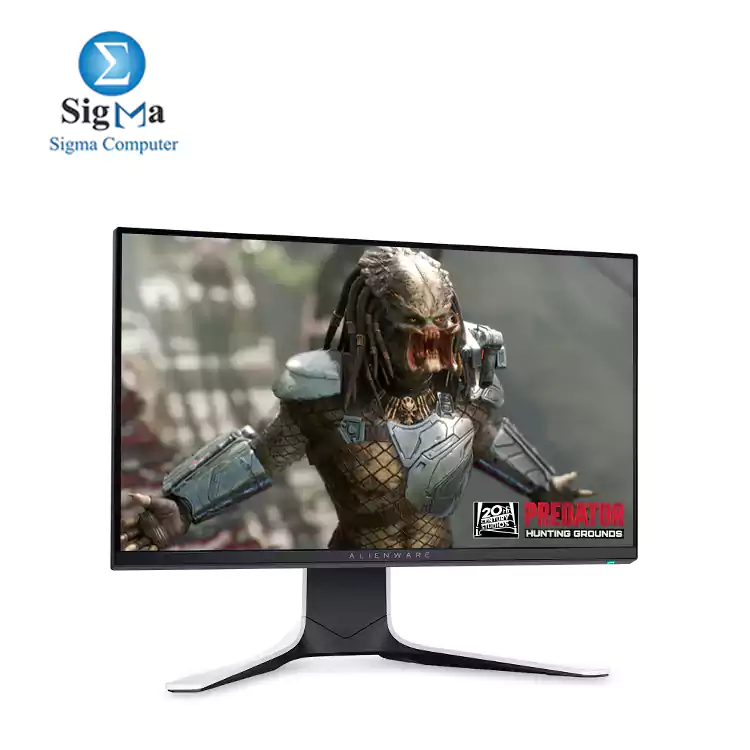 Alienware 240Hz Gaming Monitor 25Inch Full HD Monitor with IPS Technology white - Dark Side of the Moon - AW2521HFl