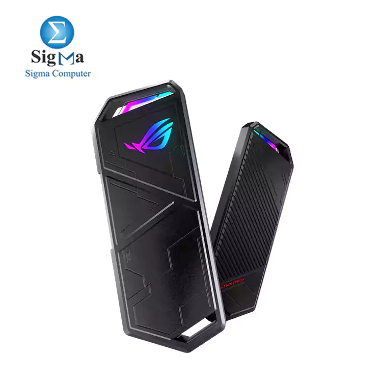 ASUS ROG Strix Arion  M.2 NVMe SSD Enclosure—USB3.2 Gen 2x1 Type-C (10 Gbps), Dual USB-C to C and USB-C to A Cables, Screwdriver-Free, Thermal Pads Included, Fits PCIe 2280/2260/2242/2230 M key/B+M Key(ESD-S1CL/BLK/G/AS)