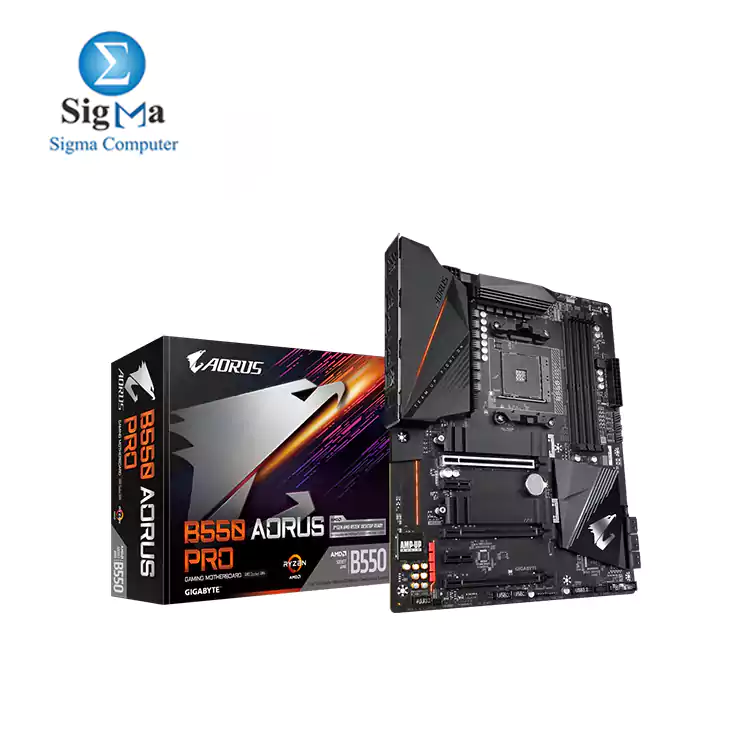 AMD B550 AORUS Motherboard with True 12 2 Phases Digital VRM  Fins-Array Heatsink  Direct-Touch Heatpipe  Dual PCIe 4.0 3.0 x4 M.2 with Thermal Guards  2.5GbE LAN  RGB FUSION 2.0  Q-Flash Plus