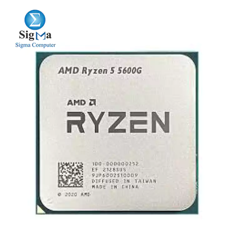 CPU-AMD-RYZEN 5 5600G-Series 6-Core 3.9 GHz Socket AM4 65W AMD Radeon Graphics Desktop Processor TRAY