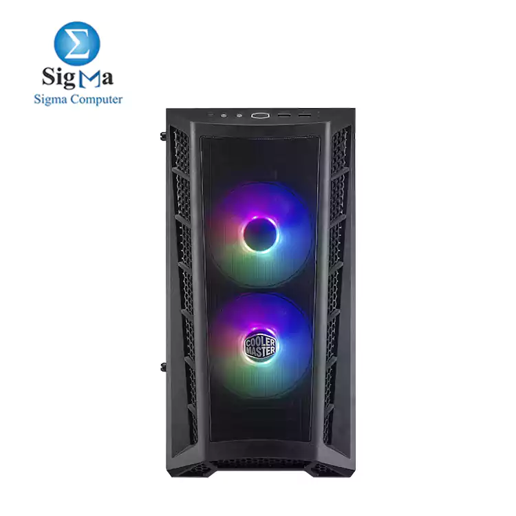 Cooler Master MasterBox MB311L ARGB Airflow Micro-ATX Tower with Dual ARGB Fans  Fine Mesh Front Panel with power supply 600W
