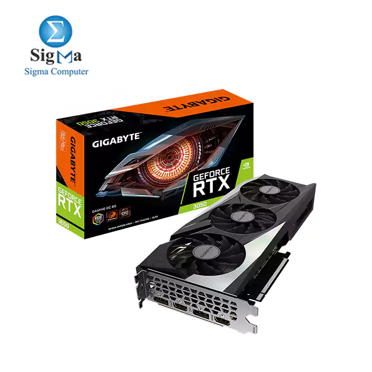 GIGABYTE GeForce RTX 3050 Gaming OC 8G Graphics Card, 3X WINDFORCE Fans, 8GB GDDR6 128-bit GDDR6