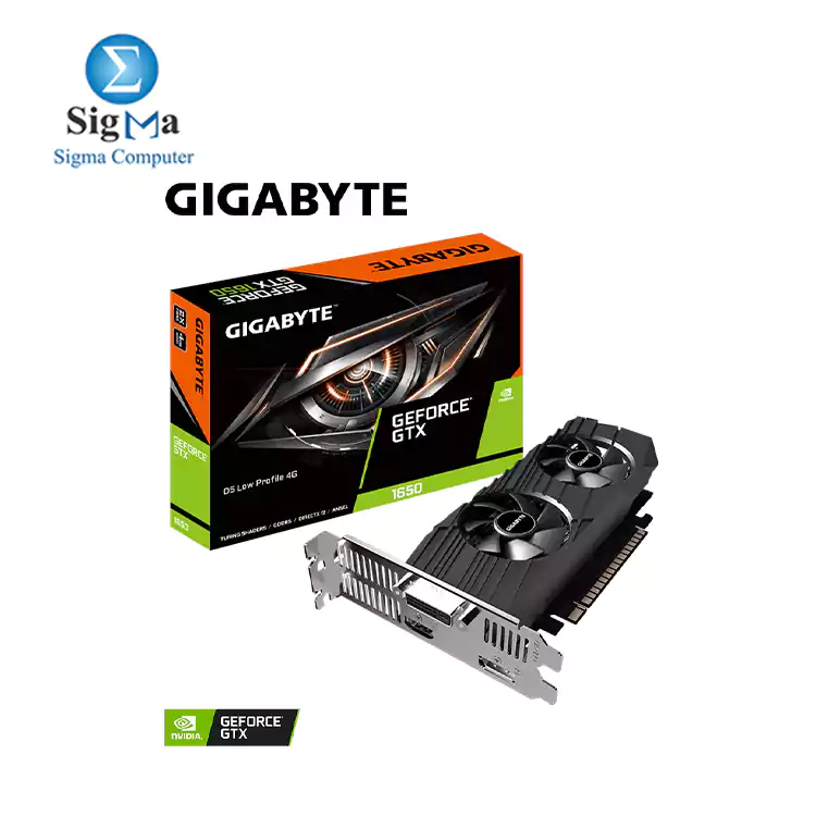 Gigabyte GeForce GTX 1650 OC Low Profile 4G Graphics Card, 2X Windforce Fans, 4GB 128-Bit GDDR5