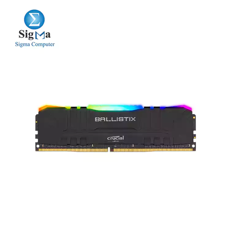 Crucial Ballistix RGB 8GB DDR4-3200 Desktop Gaming Memory - Black
