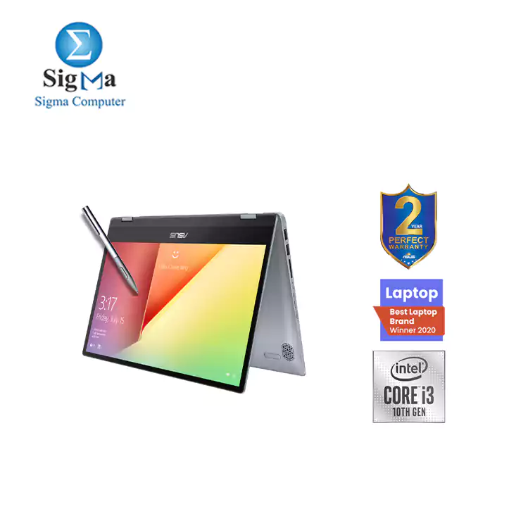 ASUS VivoBook Flip 14 TP412FA-8G003T Intel Core i3-10110U RAM 8GB 256GB SSD Intel   UHD Graphics 14.0 inch FHD win10 Star Grey