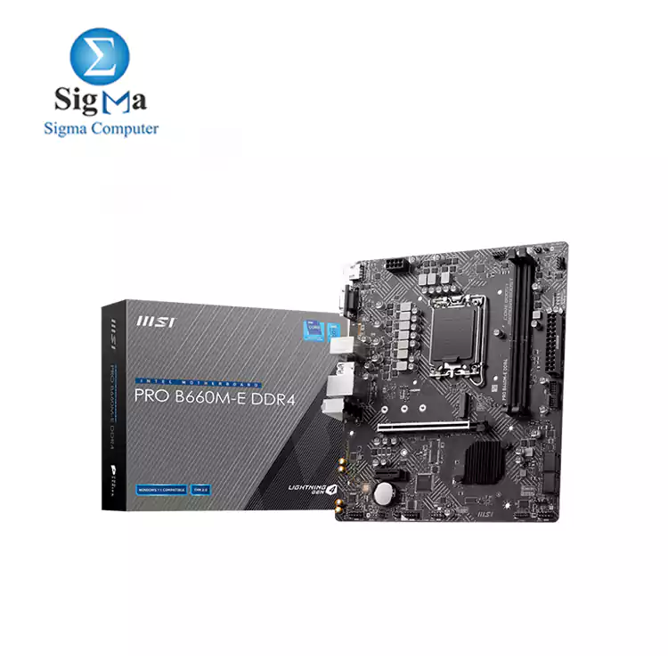 MSI PRO B660M-E DDR4   LGA 1700 Intel B660 SATA 6Gb/s Micro ATX Intel Motherboard
