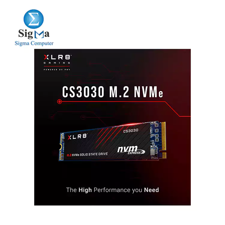 PNY XLR8 CS3030 1TB M.2 PCIe NVMe Gen3 x4 Internal Solid State Drive  SSD   Read Up to 3 500 