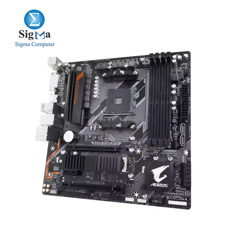 GIGABYTE AMD B450 AORUS Motherboard with Hybrid Digital PWM, M.2 with Thermal Guard, GIGABYTE Gaming LAN with 25KV ESD Protection, Anti-sulfur Design, CEC 2019 ready, RGB FUSION 2.0
