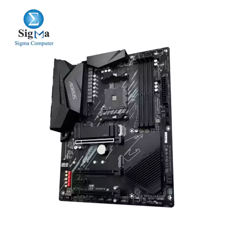 GIGABYTE AMD B550 AORUS Motherboard with Twin 12 2 Phases Digital VRM  Enlarged Surface Heatsinks  PCIe 4.0 x16 Slot  Dual PCIe 4.0 3.0 x4 M.2 with One Thermal Guard  2.5GbE LAN  RGB FUSION 2.0  Q-Flash Plus