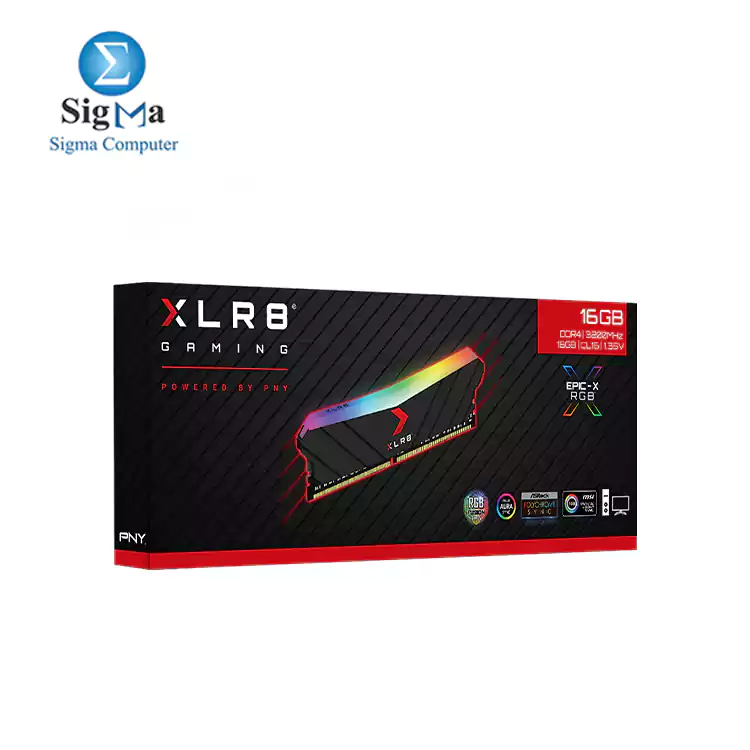 PNY 16GB XLR8 Gaming EPIC-X RGB DDR4 3200MHz Desktop Memory