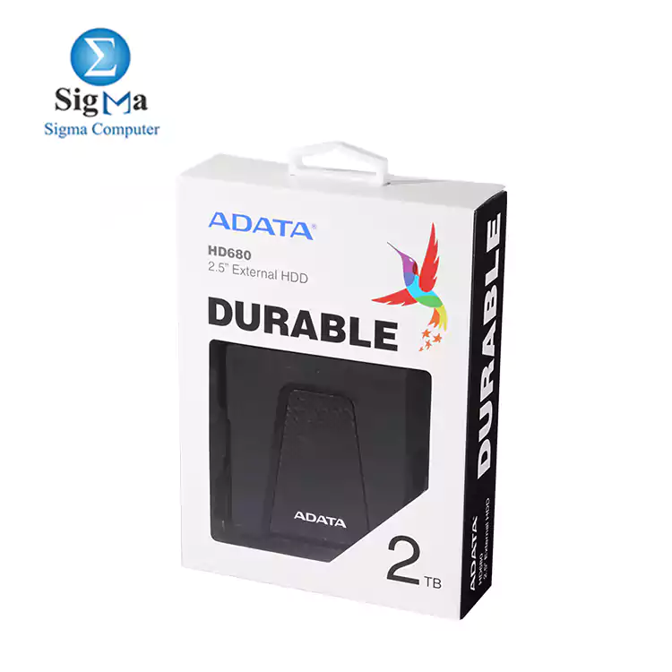 ADATA 2TB HD680 External USB 3.2 Hard Drive - BLACK