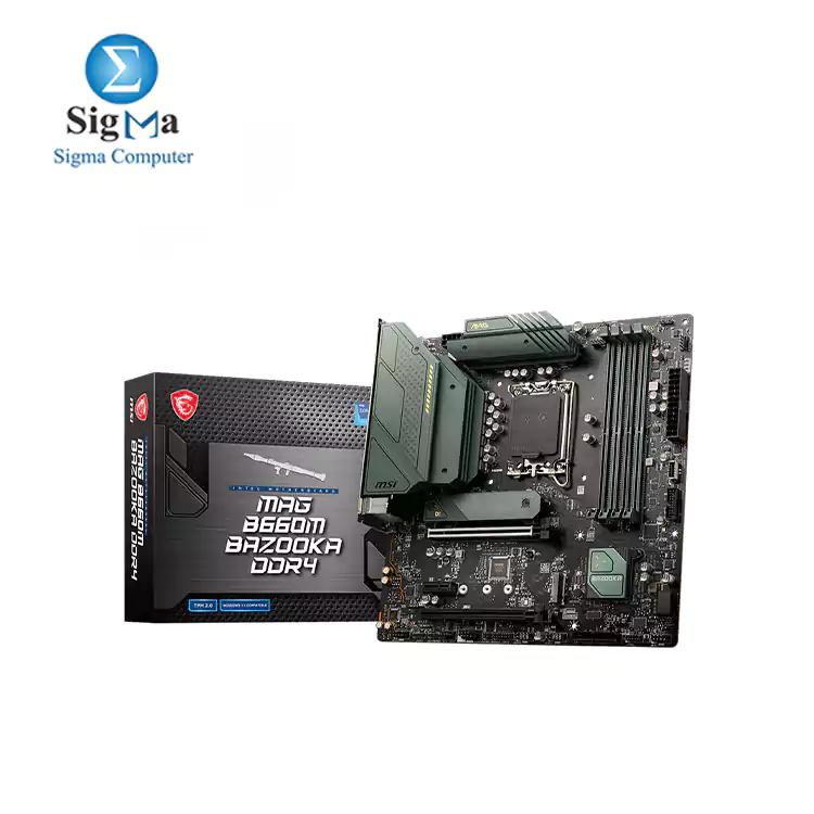 MSI MAG B660M BAZOOKA DDR4 LGA 1700 Intel B660 SATA 6Gb s Micro ATX Intel Motherboard