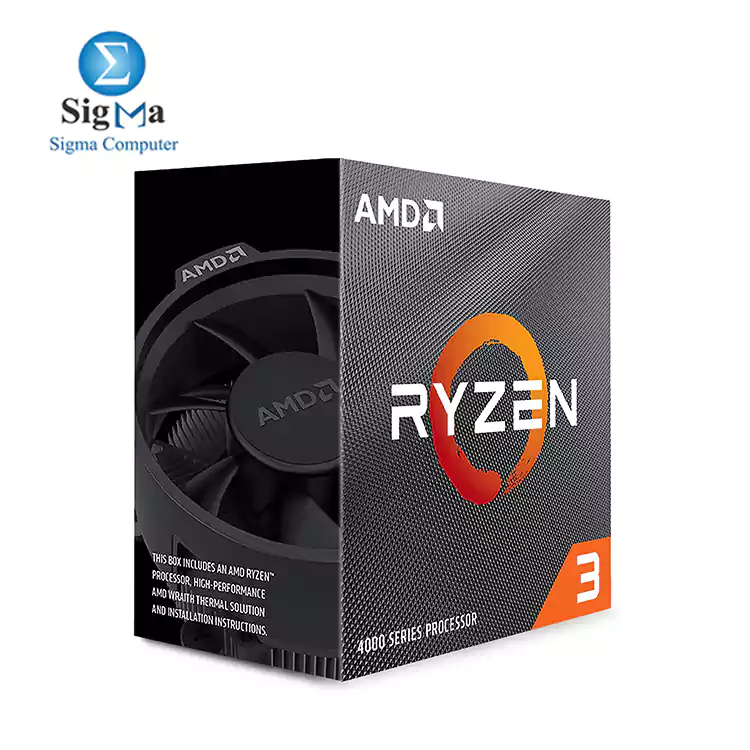 CPU-AMD-RYZEN 3-4100 4 Core/8 Threads 3.8 GHz (4.0 GHz Turbo) Socket AM4 Processor