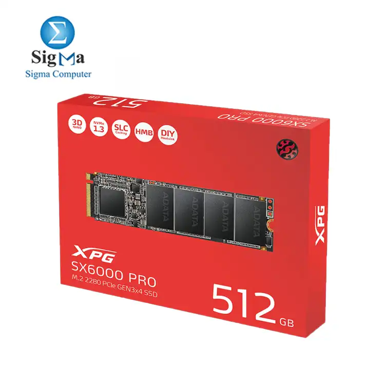 XPG SX6000 PRO M.2 2280 512GB PCI Internal Solid State Drive