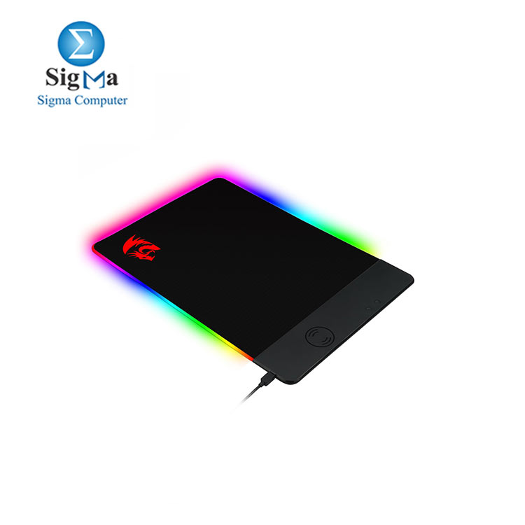 Redragon P025 Qi 10w Fast Wireless Charging Backlit Mouse Pad
