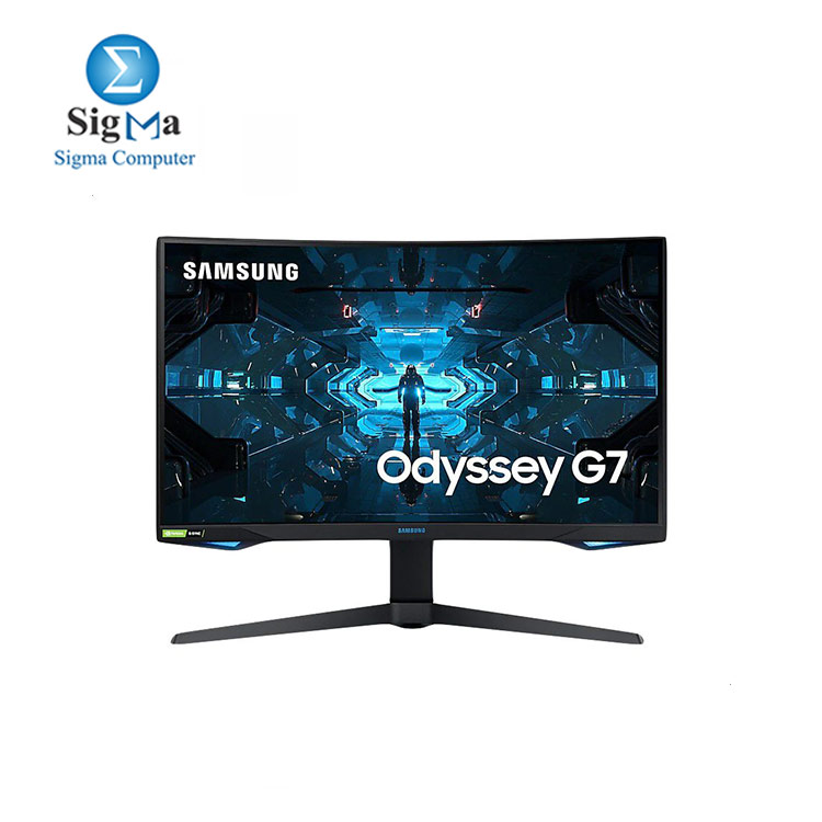 SAMSUNG 27 Odyssey G7 QLED 2560 x 1440 Curved Gaming Monitor 27  VA  1MS (GTG)  240Hz LC27G75TQSNXZA