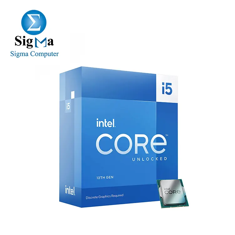 CPU-Intel-Core i5-13600KF 6P 8E Core 20 Threads 2.6 GHz  5.3 GHz Turbo  Socket LGA 1700 Desktop Processor
