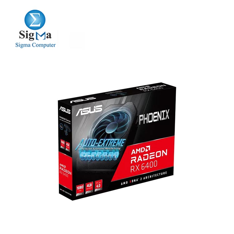 ASUS Phoenix Radeon    RX 6400  4GB GDDR6
