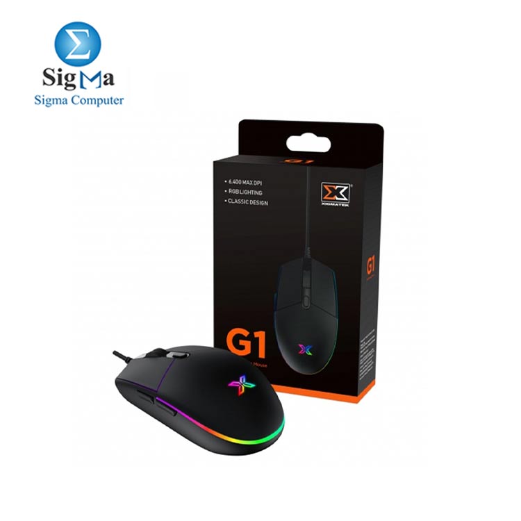 Xigmatek G1 Lighting Wired RGB Gaming Mouse 6400Dpi