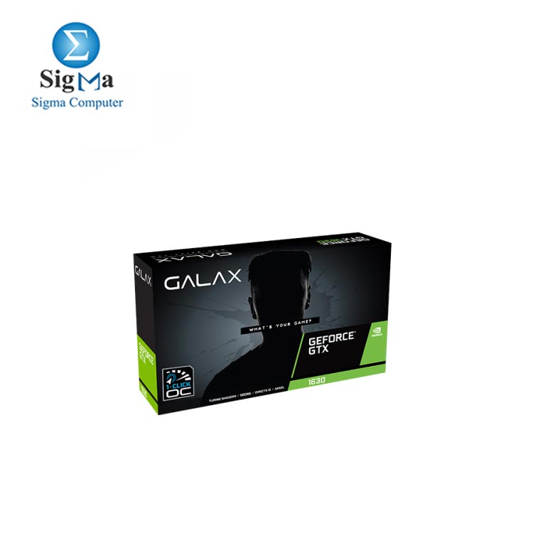 GALAX GeForce® GTX 1630 EX (1-Click OC Feature) 4GB 63NQL4HP66EX 