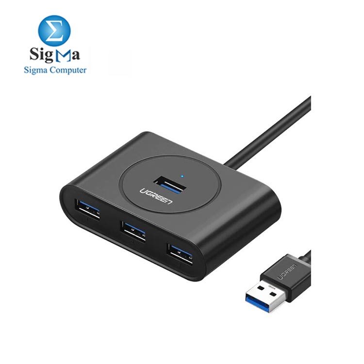 Ugreen Cable   Converters CR113 4-in-1 USB 3.0 Data Hub BLACK