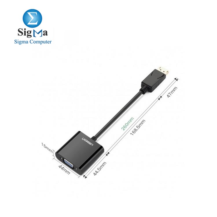 UGREEN CM101 40744 HDMI to VGA   HDMI CONVERTER With Audio Black