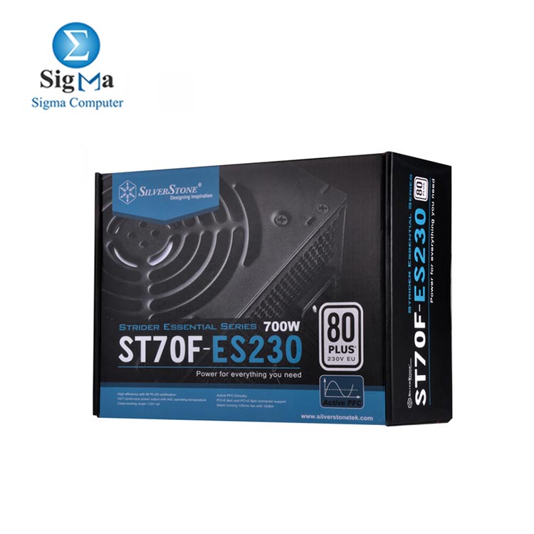 SilverStone 80 PLUS 230V EU 700W ATX power supply ST70F-ES230 SST-ST70F-ES230
