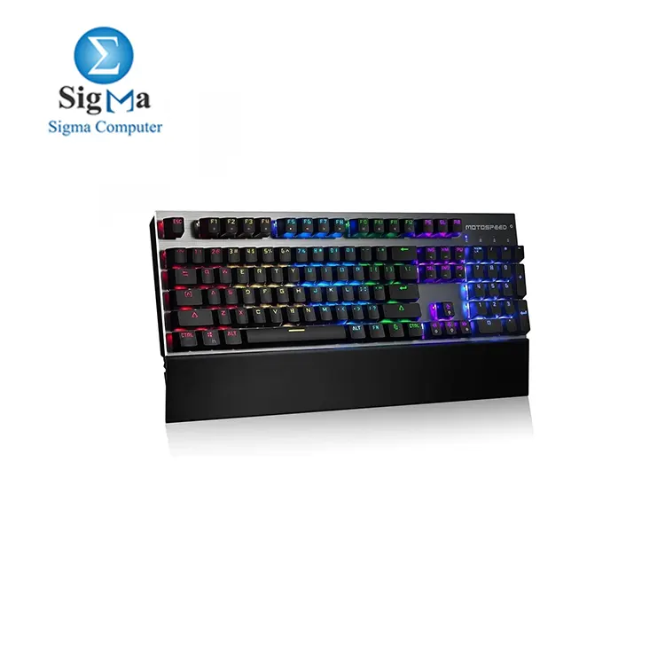 MOTOSPEED K92(CK108) Macro Red Switch RGB Mechanical Keyboard With Stand