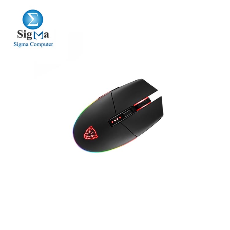 MOTOSPEED V50 RGB Backlight Gaming Mouse   500   3500 DPI   Black