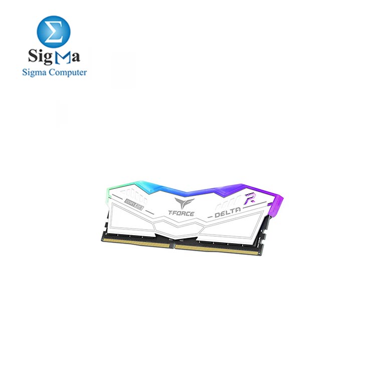 TEAMGROUP 16G T-FORCE DELTA RGB(WT)UD-D5 16GB 5600 DDR5 DESKTOP MEMORY