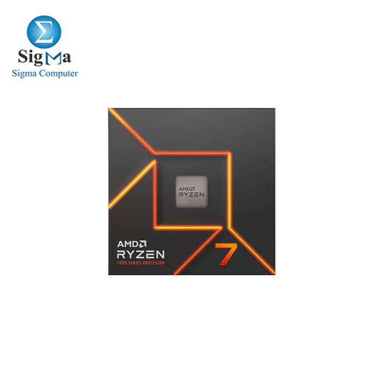 CPU-AMD-RYZEN 7-7700  AM5  Processor  PIB  with Wraith Prism Cooler and Radeon Graphics 