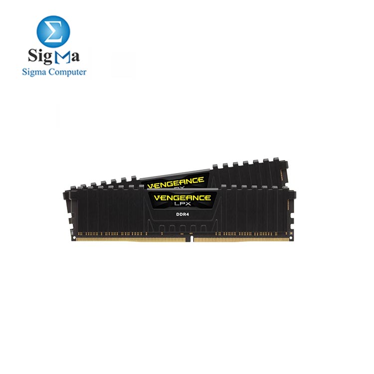 Corsair VENGEANCE LPX DDR4 RAM 32GB  2x16GB  3200MHz CL16 Intel XMP 2.0 Computer Memory - Black  CMK32GX4M2E3200C16 