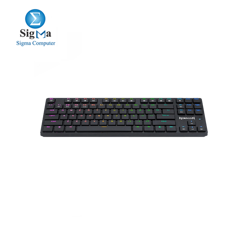 Redragon K539 Anubis 80  Wireless RGB Mechanical Keyboard  5.0 Bluetooth 2.4 Ghz Wired Tri-Mode TKL Low Profile Compact Keyboard w Durable 1900mAh Battery   Tactile Brown Switches