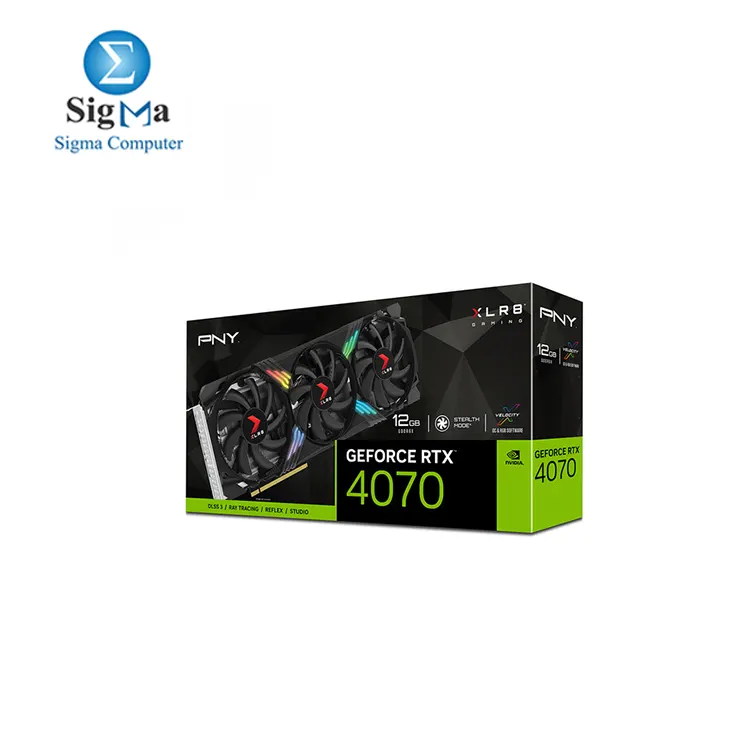 PNY NVIDIA GeForce RTX 4070 VERTO EPIC-X RGB Graphics Card