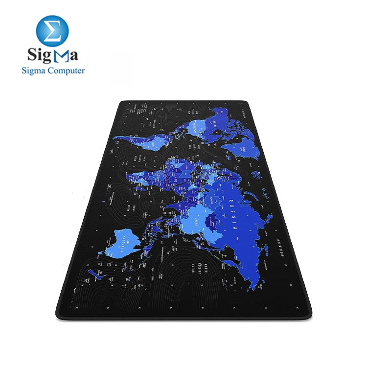 BLUE World Map Gaming Mouse Pad     30X80 cm
