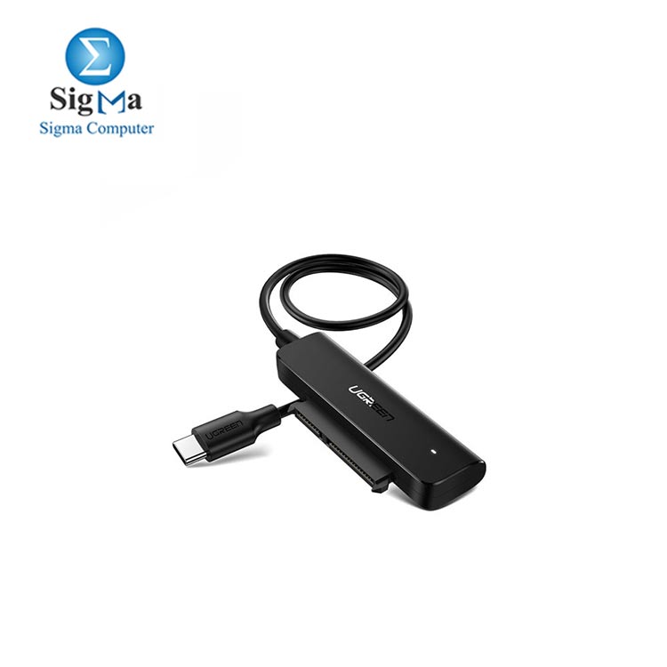 Ugreen adapter 2.5    SATA III 3.0 HDD SSD - USB Type C 3.2 Gen 1  SuperSpeed USB 5 Gbps  adapter black 70610 