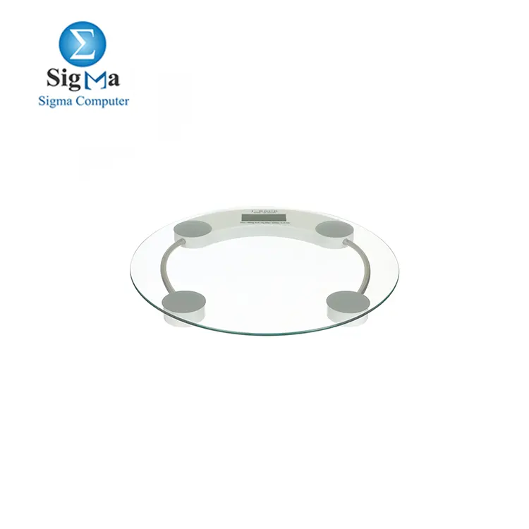 I-Rock 2015A Round Glass Digital Scale, 180 Kg - Clear