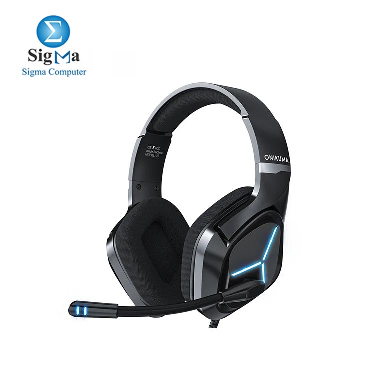 ONIKUMA X9 Gaming Headset with Mic Gaming Headphone Wired Blue Light for PS4 PS5 PC XBOX