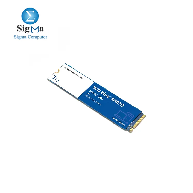 Western Digital 1TB WD Blue SN570 NVMe Internal Solid State Drive SSD - Gen3 x4 PCIe 8Gb s  M.2 2280  Up to 3 500 MB s - WDS100T3B0C.