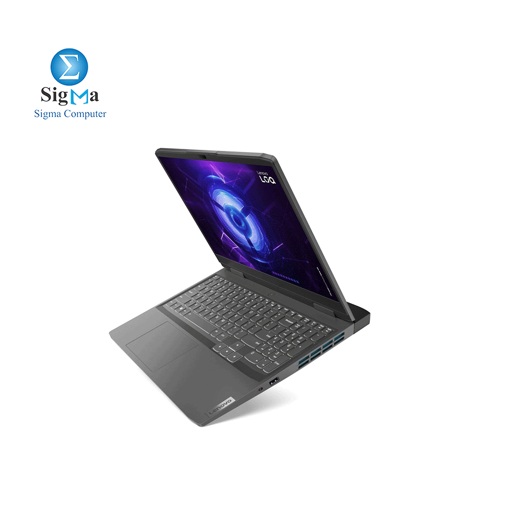 Laptop Lenovo LOQ-CI5- 82XV00P3AX  i5 12450H  8C 12T -RAM 16G DDR5 4800-SSD 512G Gen4  M.2 -RTX2050 4G 70w-15.6-FHD-IPS-144Hz-G SYNC- 60Wh - 135W -White Backlit-ARABIC-Storm Grey