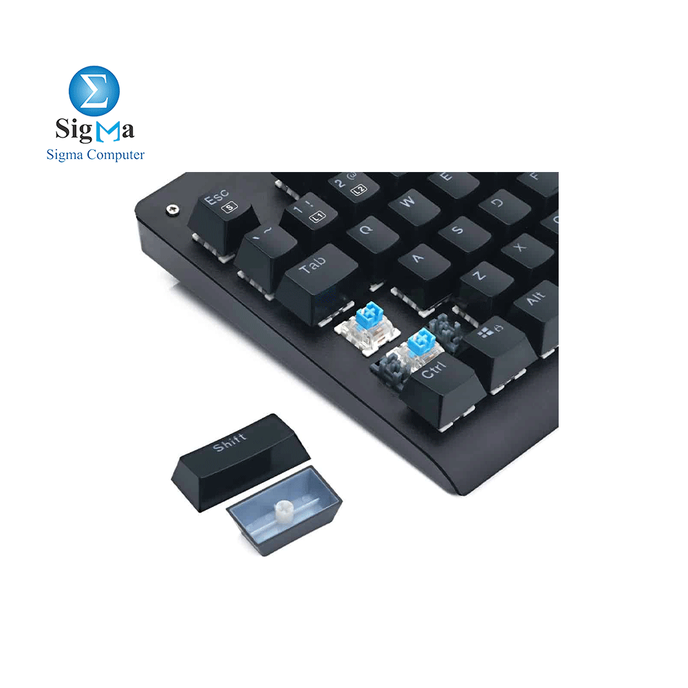 REDRAGON K568  DARK AVENGER Mechanical Gaming Keyboard-Blue switch-BLACK