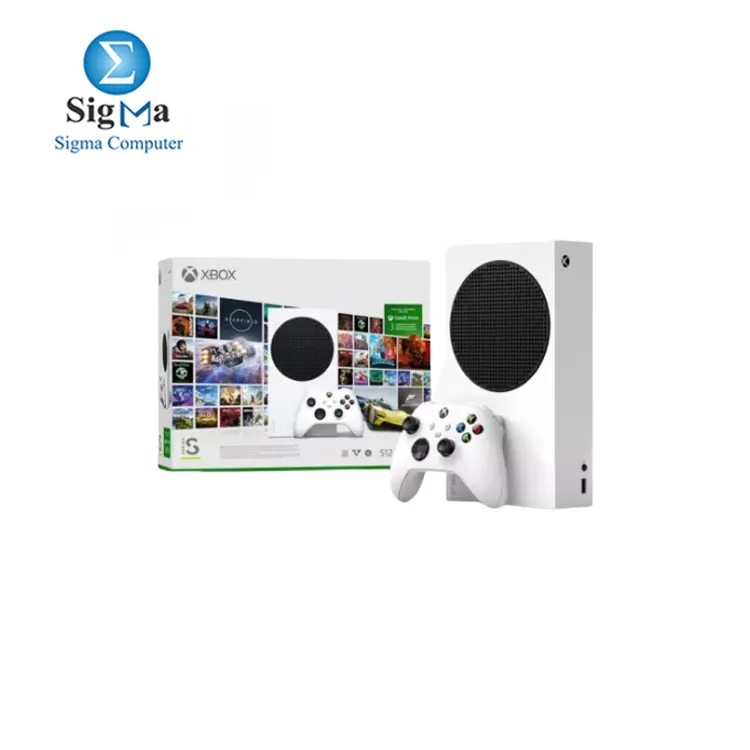  Microsoft Xbox Series S Digital Edition Console, 512GB, with Wireless Controller & 3 Months of Game Pass Ultimate, White