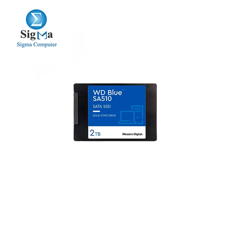 Western Digital SSD- 2TB Blue SA510 SATA Internal Solid State Drive SSD - SATA III 6 Gb/s, 2.5